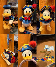 Auténtico 2026 HK Disney Pato Donald Pirata Pato Donald Enojado Llavero de Peluche