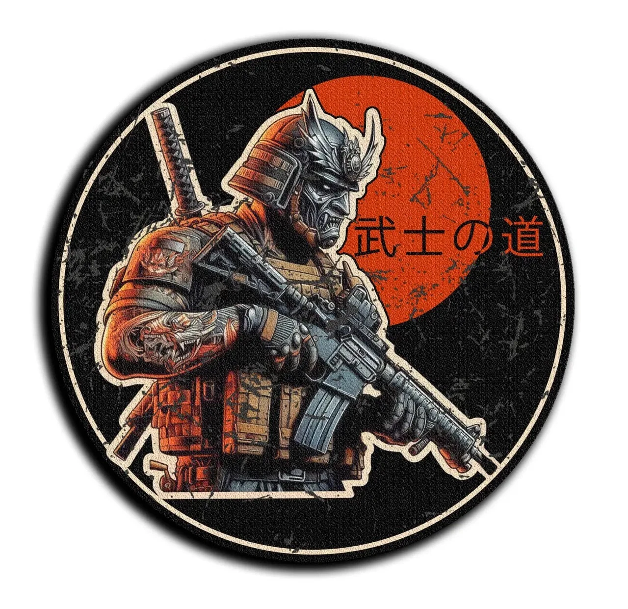 Chevron patch samurai