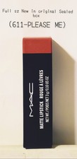 Rossetto MAC Matte taglia completa nuovo scatola originale sigillata (611-PLEASE ME) fuori produzione!