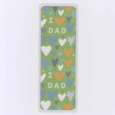 2x6 Inch I Love Dad, Bookmark For Books, Gift For Dads