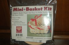 Two Little Heart Baskets Kit Mini Basket Kit 73094 Instructions  Materials for