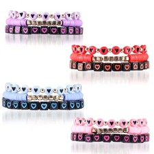 12pcs Surfer Heishi Bracelets for Women Stackable Clay Beaded Stretch Bracelets