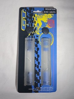 NOS GT Sure Grip Mountain Bike Grips Clear 441210 w/ Bar Plugs Vintage MTB BMX