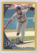 2010 Topps Chrome Gold Refractor /50 Hiroki Kuroda #113 7v7
