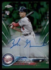 Zack Granite Minnesota Twins 2018 Topps Chrome Rookie Autographs Green SN 34/99
