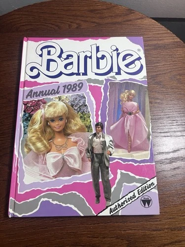 Rare Vintage Barbie Annual 1989  Illustrated Hardcover Book