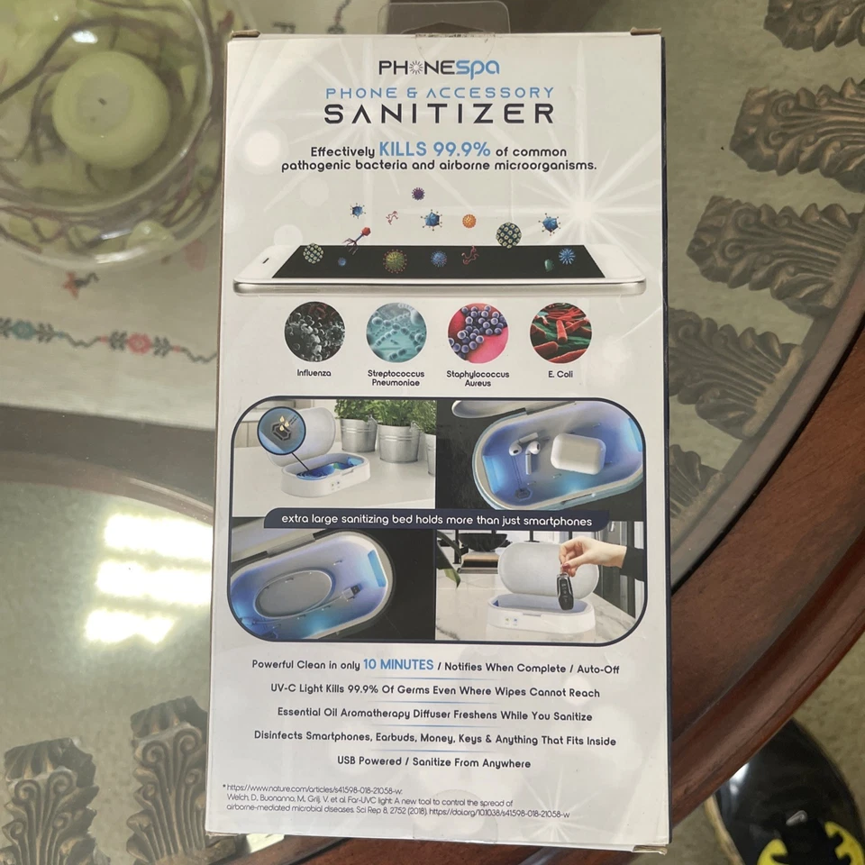 TOTALMENTE NUEVO Teléfono PhoneSpa y Accesorio Difusor de Aroma UV-C ENVÍO RÁPIDO Foto 2 de 4