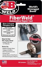 Heavy-Duty Fiberglass Repair Wrap 2 x 36 Black Automotive Emergency Repair Kit