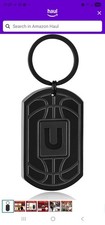 "U" Basketball Initial Necklace for Men Boys Teen Kids Dog Tag New