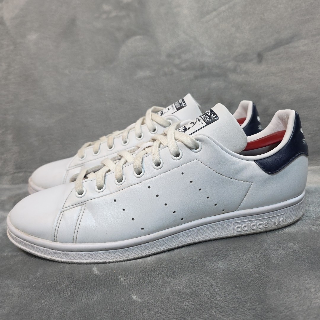 Size 10 - adidas Stan Smith White Collegiate Navy thumbnail 3