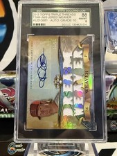 2013 Triple Threads Auto Relics Jered Weaver #TTAR-JW3 /18 Dream Weaver SGC 8