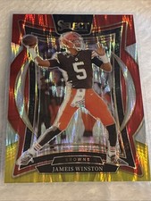 2024 Panini Select - Concourse Jameis Winston #67 Red & Yellow Shock Prizm