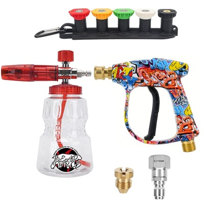 #ad Pressure Washer Spray Gun Power Washer Short Gun with M22 Inlet 14mm amp; Foam C... $58.54