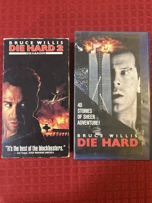Die Hard VHS Set 1 & 2 1989 First Release Fox Cbs