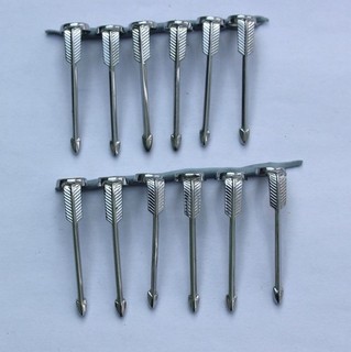 12 Parker 51 Chrome Clips