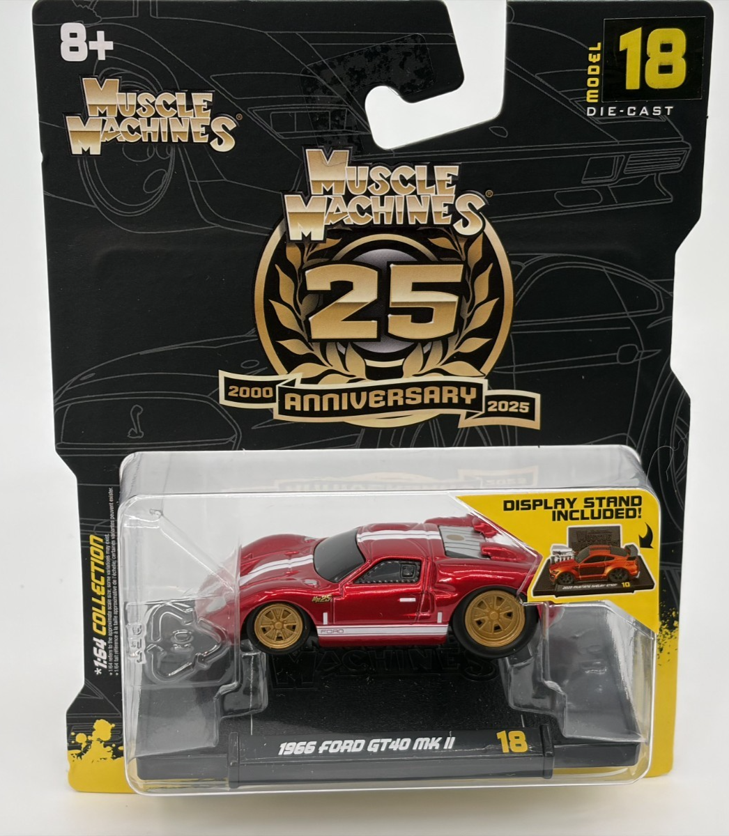 Muscle Machine 25 Year Anniversary 1966 Ford GT40 MK ll Die Cast