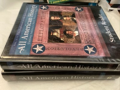 Set 2 All American History Volume 1 &2 Celeste Rakes Bright Ideas Press