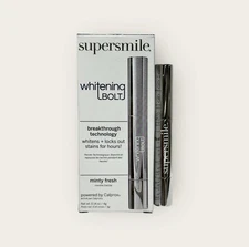 Supersmile Whitening Bolt - Teeth Whitening Pen - Stain Remover 0.14 oz. NIB