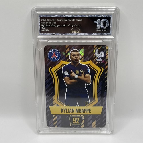 Kylian Mbappe - Holo Foil Soccer Card 2024 Graded 10 Paris Saint Germain PSG