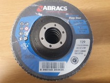 Abracs Zirconium Flap Disc 115mm Diameter 60 Grit Metal INOX | Pack 10
