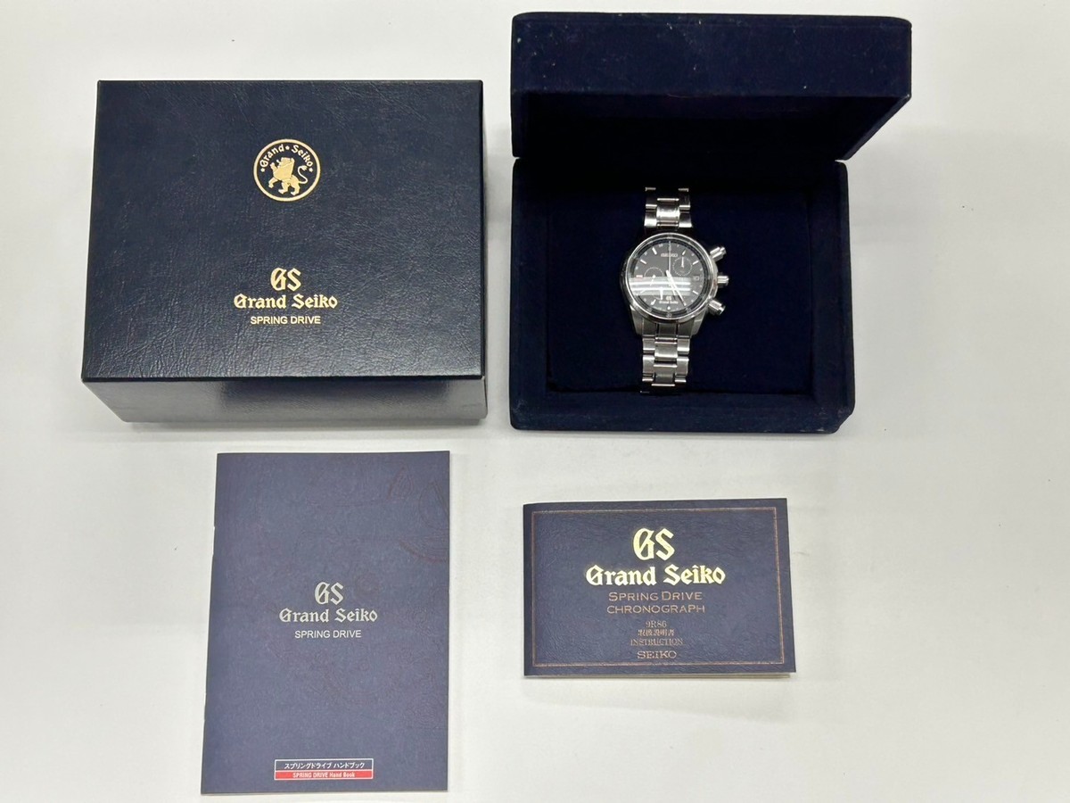 Seiko 43mm Men\'s Spring Drive Chronograph Black Watch SBGC003 (9R86-0AA0) Seiko Grand Seiko Spring Drive 9R86-0AA0 SBGC003 Black 43mm  main image 3