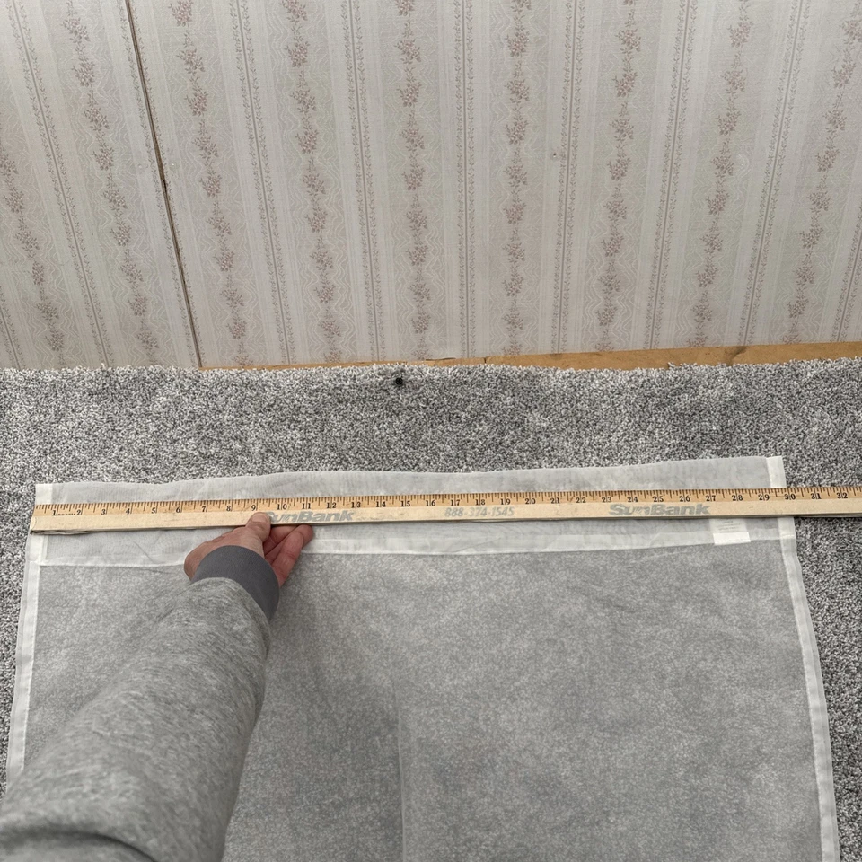 Lote de 3 cortinas de encaje Heritage talla 30x34 decoración del hogar cottagecore transparente elegante Foto 3 de 4