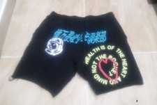 Men's BBC Billionaire Boys Club Fleece Sweat Shorts Mindfulness Black Sz 2XL