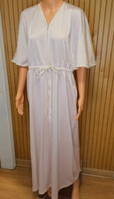 Vintage Vanity Fair Made in USA Pastel Pink Zip Up Housecoat Robe M