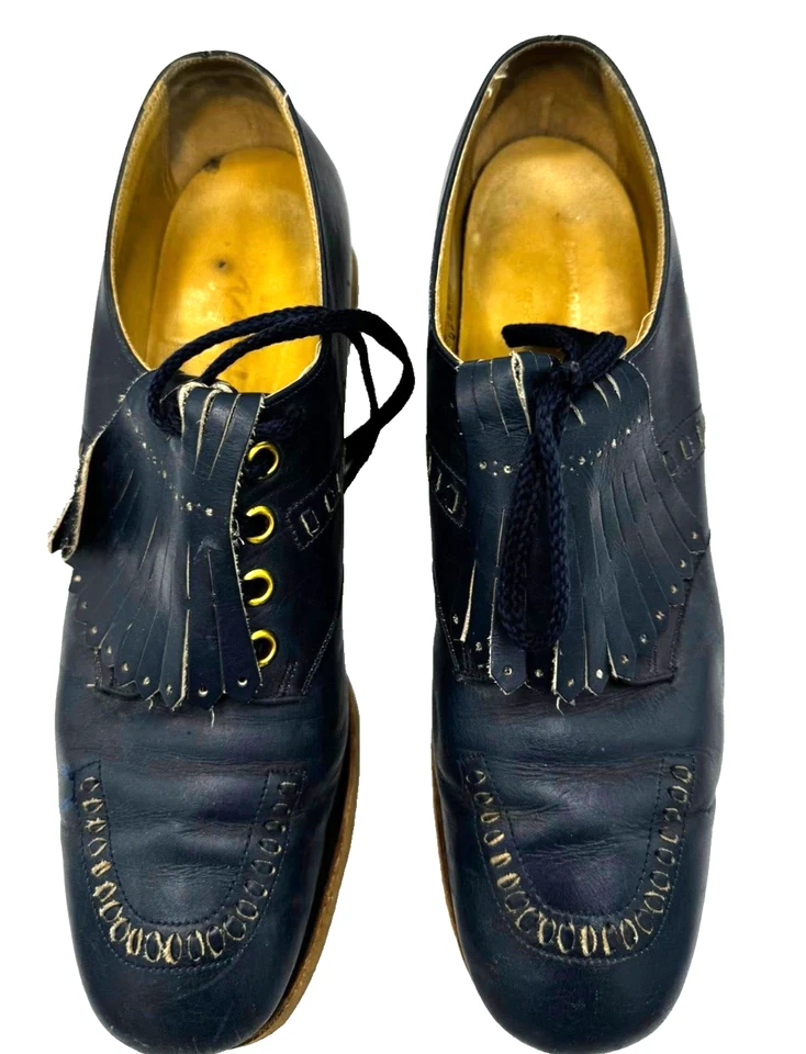 ECCO Women's Blue Leather Dress Oxford Shoes - Size: US 10 / Width: Narrow - Image 3 of 4