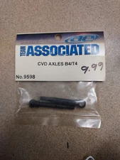 Vintage RC Racing Associated B4 MiP CVD Outer Axle Set Steel Black (2) 9598