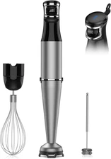 Immersion Blender Handheld 1100W - 3 in 1 Hand Blenders Set with Trigger Speed C