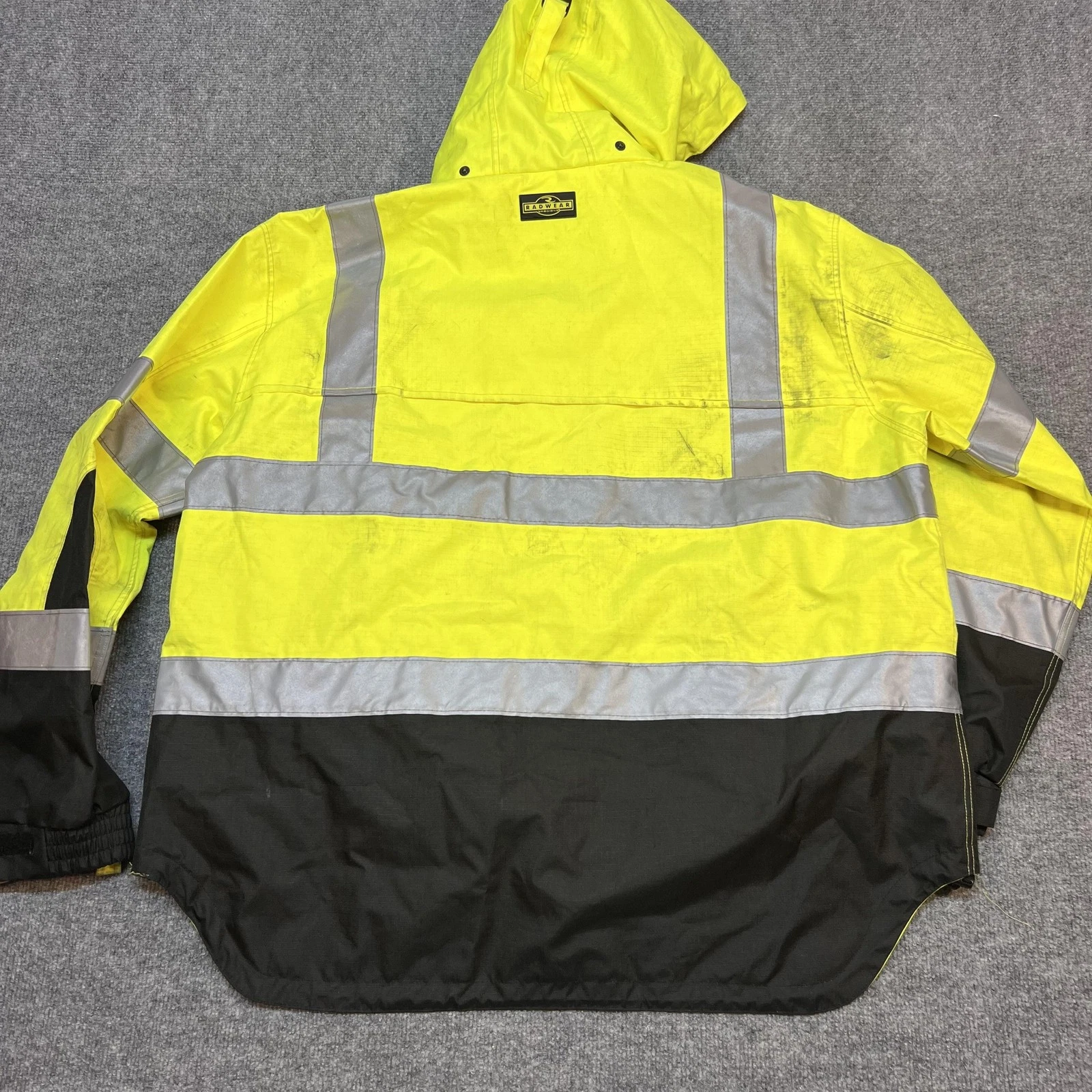 Radians Jacket Mens XL Yellow Hi Vis Hooded Insulated Reflective RW32-3Z1Y image 3