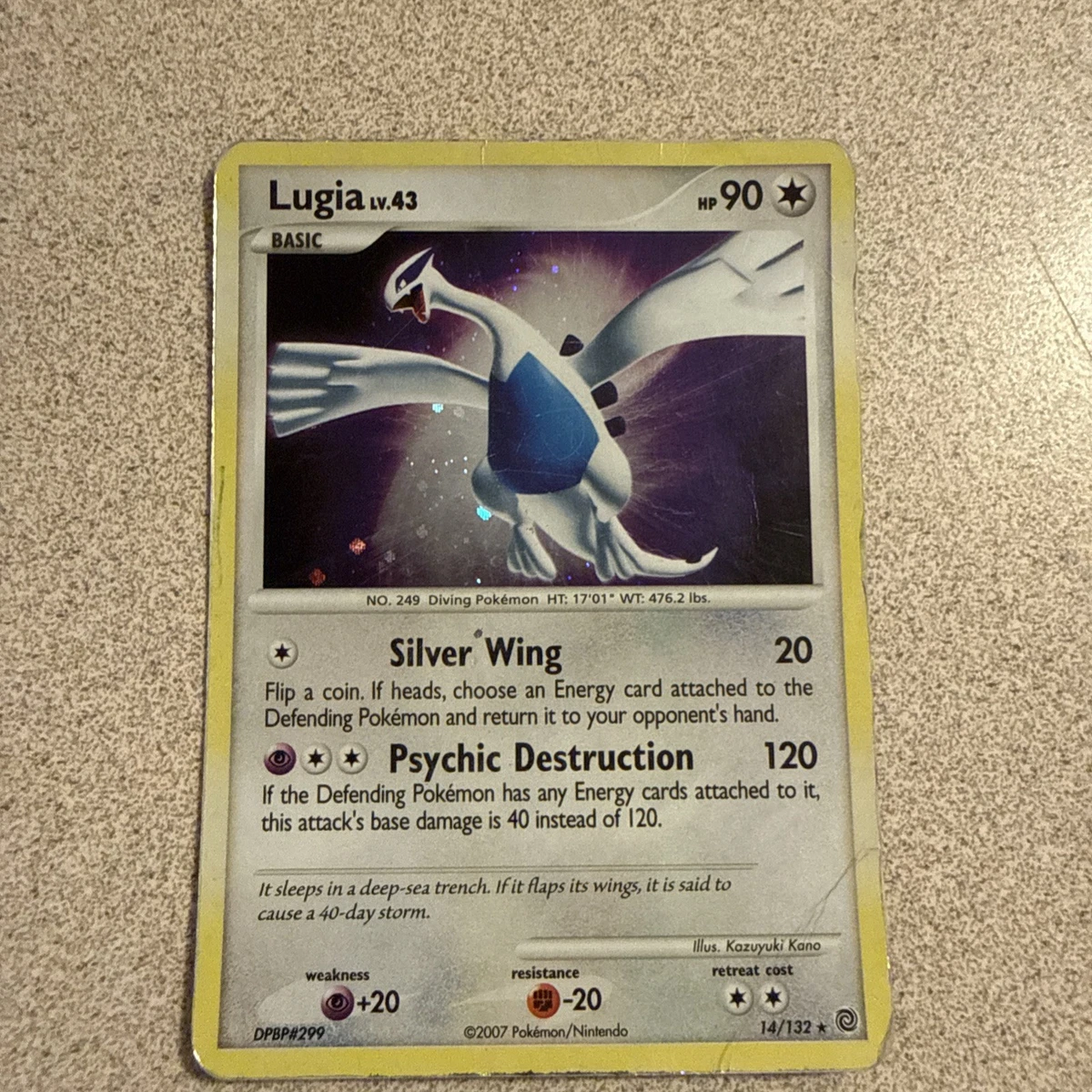 Lugia Pokémon TCG Secret Wonders Individual Collectible Card Game