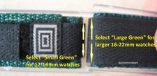 Nylon Adjustable Fast Wrap Replacement Watch Band Select from 12-16mm or 16-22mm
