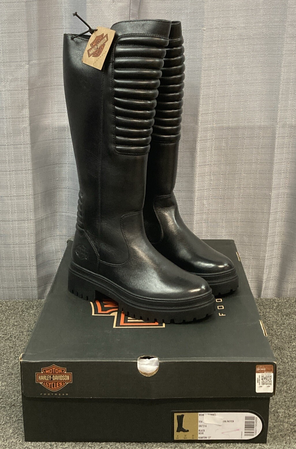 Harley-Davidson Women's Black Boots | Size 8.5 | 13.5-Inch | Kamton ...