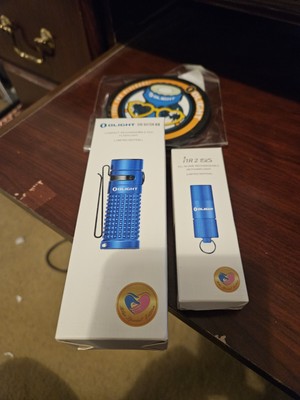 Olight Blue Light Set S1R Baton II & Blue i1r 2 Limited Edition Serial Numbered