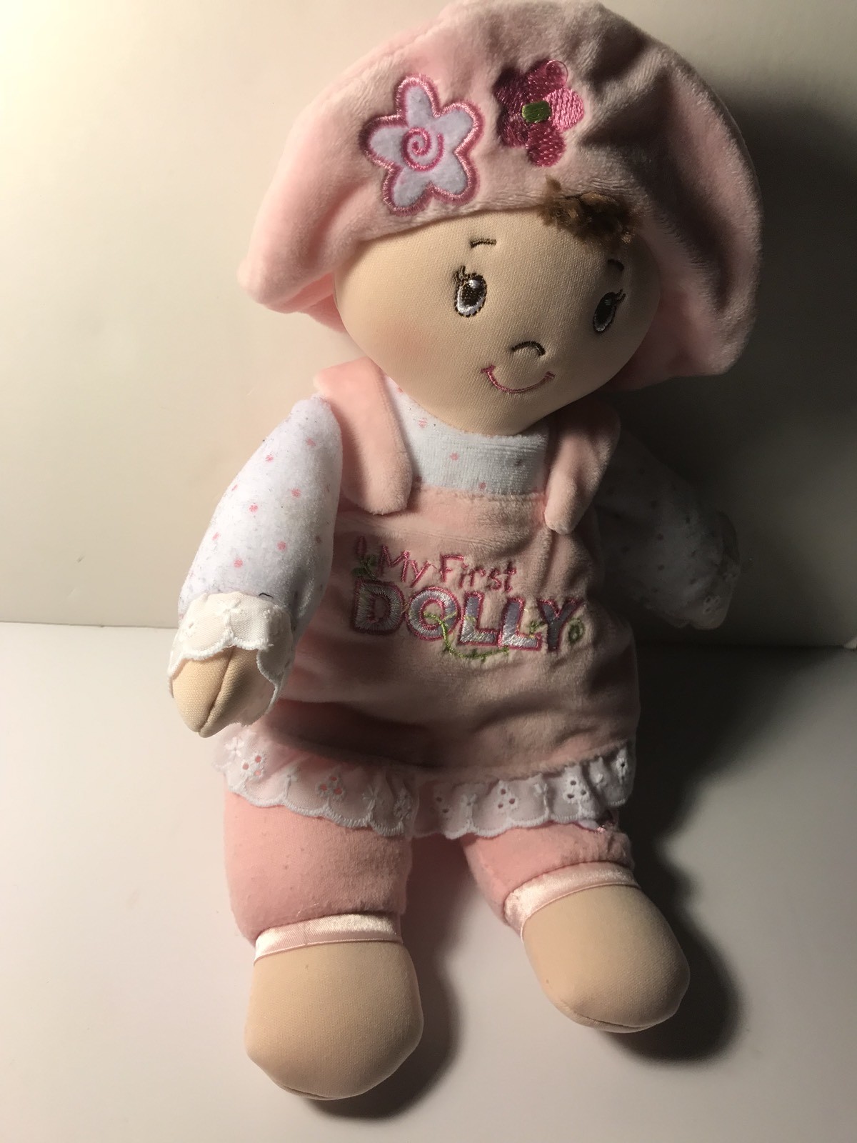 Gund Baby Doll Baby Gund My First Dolly Pink Baby Girl Doll Toy