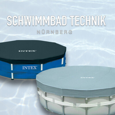 ABDECKPLANE für FRAME-POOL Ø 457cm Schwimmbadabdeckung