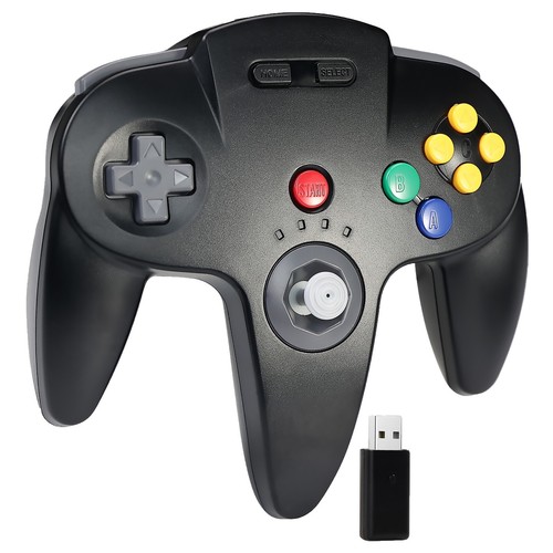 Wireless Video Game Controllers With Receiver For Nintendo Switch 64 Console PC - Afbeelding 2 van 31