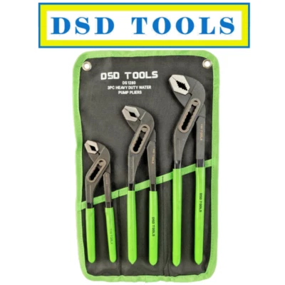 DSD TOOLS 3Pc Heavy Duty Water Pump Pliers Set 7" 10" 12" Inch DS1280