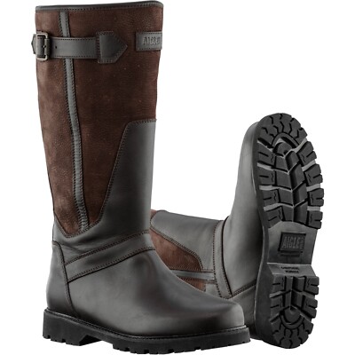Aigle Inverss GTX Boots Leather Gore-Tex Faux Fur Lining Full Zip