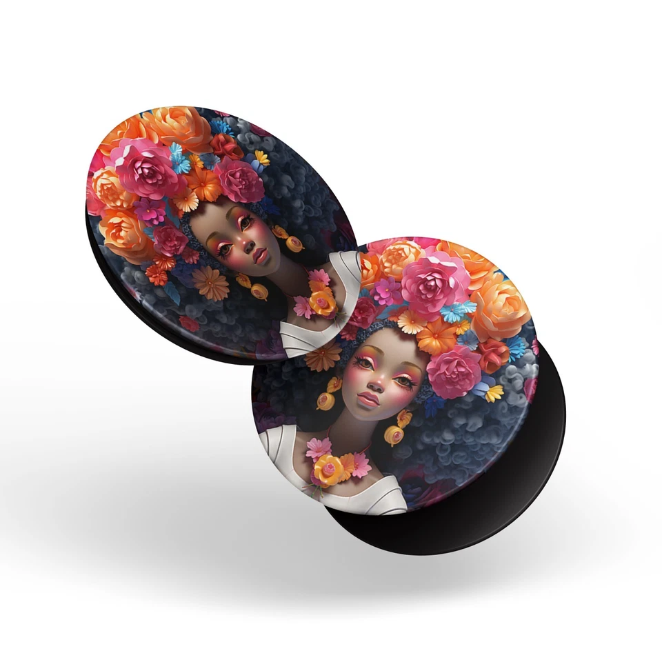 PopSockets Floral Hair Black History Month for Phone Women Swappable PopGrip NWT - Image 4 of 4