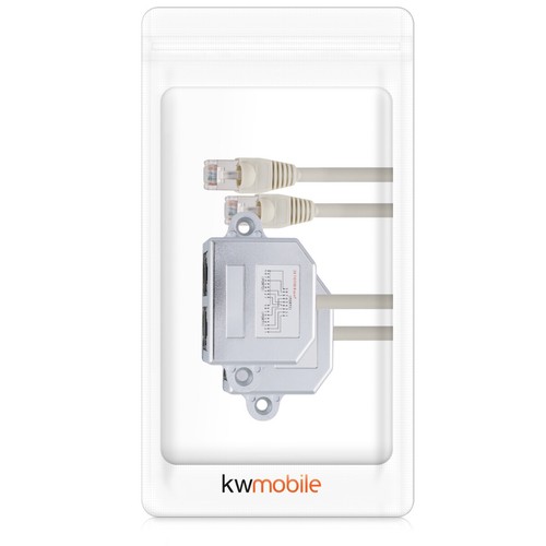 2x adattatore splitter sdoppiatore cavo rete LAN 1x RJ45 2x presa ethernet RJ45 - Photo 7/7