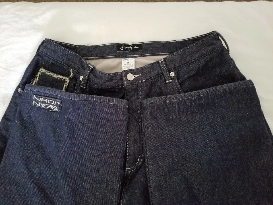 Мужские джинсы Sean John с флисовой подкладкой W38 L27 - Изображение 3 из 4