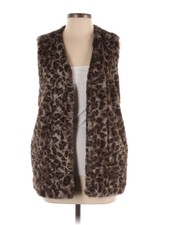 Dylan Women Brown Faux Fur Vest S