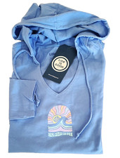 Life Is Good LS Shirt Crusher Lite Hooded Tee HERE COMES THE SUN 43in Womens L