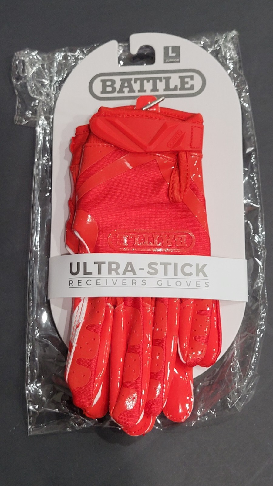 Battle Sports Ultra-Stick Football Receivers Gloves (PAIR) R