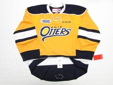 ERIE OTTERS AUTHENTIC THIRD ALTERNATE YELLOW OHL CCM EDGE 2.0 7287 HOCKEY JERSEY