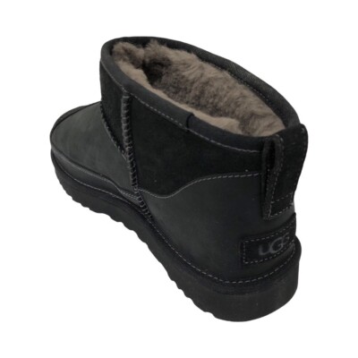 UGG Women's Classic Ultra Mini Reimagined Black Multi Leather