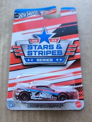 Hot Wheels HW 24 2024 STARS AND STRIPES 2020 CORVETTE C8 RED 5/5